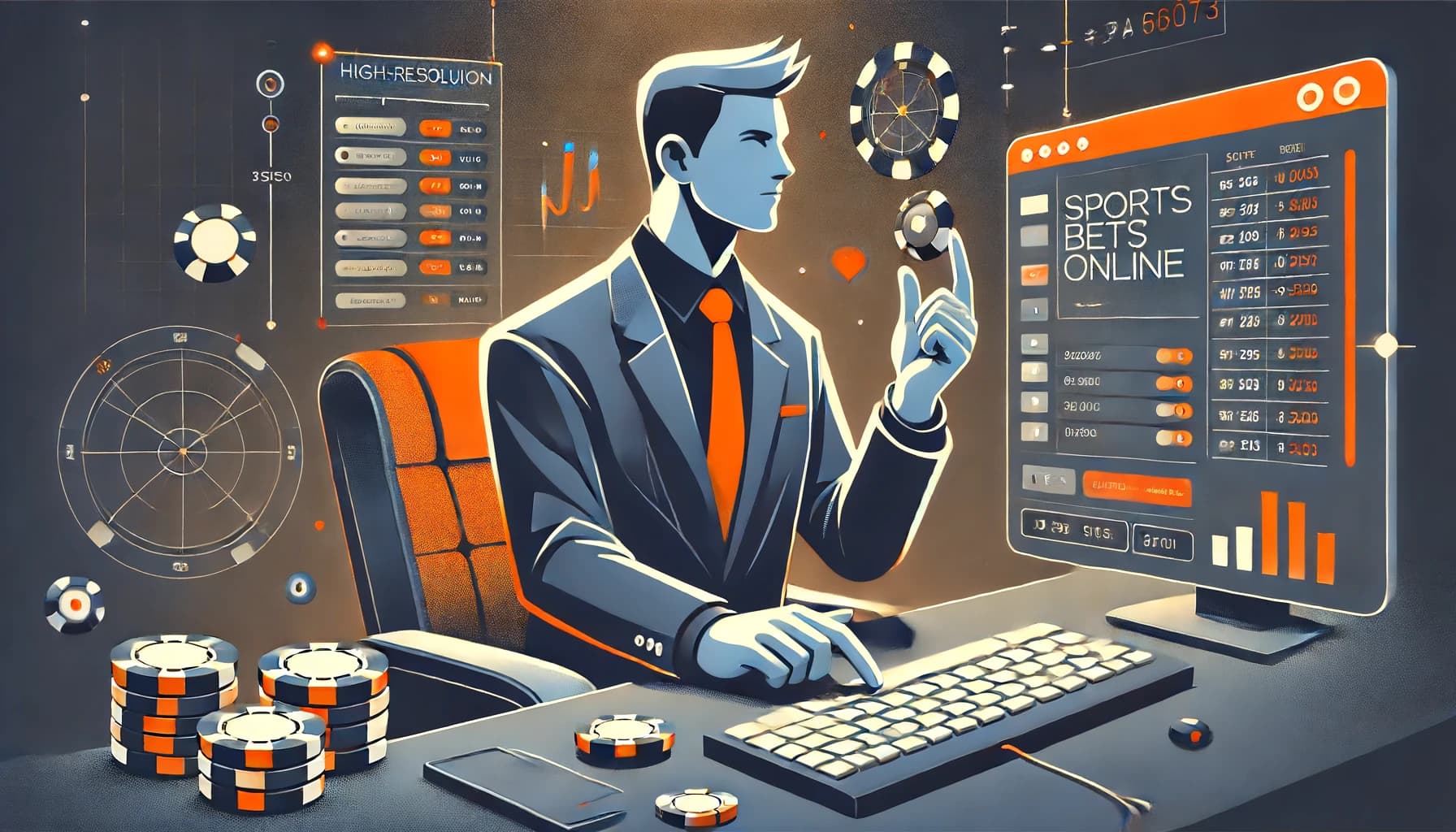 tecknad person som gör sportspel